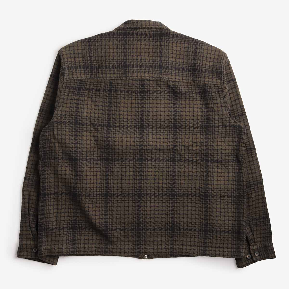 OBEY Parker Zip Shirt Jacket, Rosin Multi, Detail Shot 4