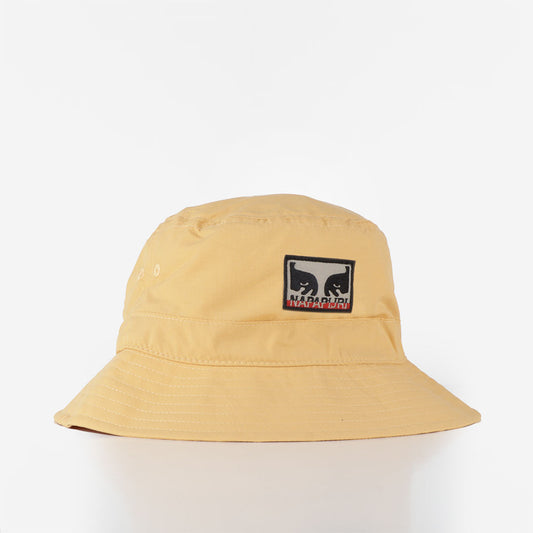 OBEY x Napapijri Bucket Hat, Beige Oak, Detail Shot 1