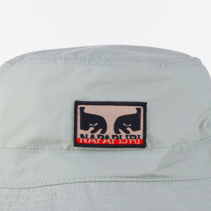 OBEY x Napapijri Bucket Hat, Green Fairmont, Detail Shot 2