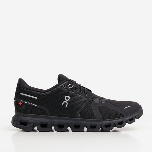 ON Cloud 6 Shoes, Black Black, Detail Shot 1