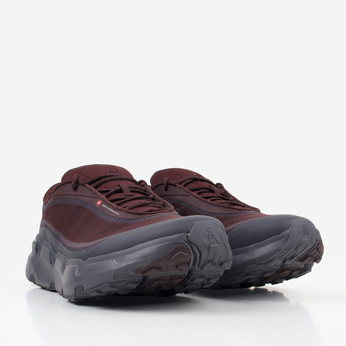 ON Running Cloudsoma Hike Shoes in Burgundy, front view