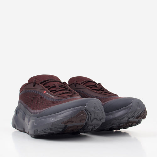 ON Running Cloudsoma Hike Shoes in Burgundy, front view