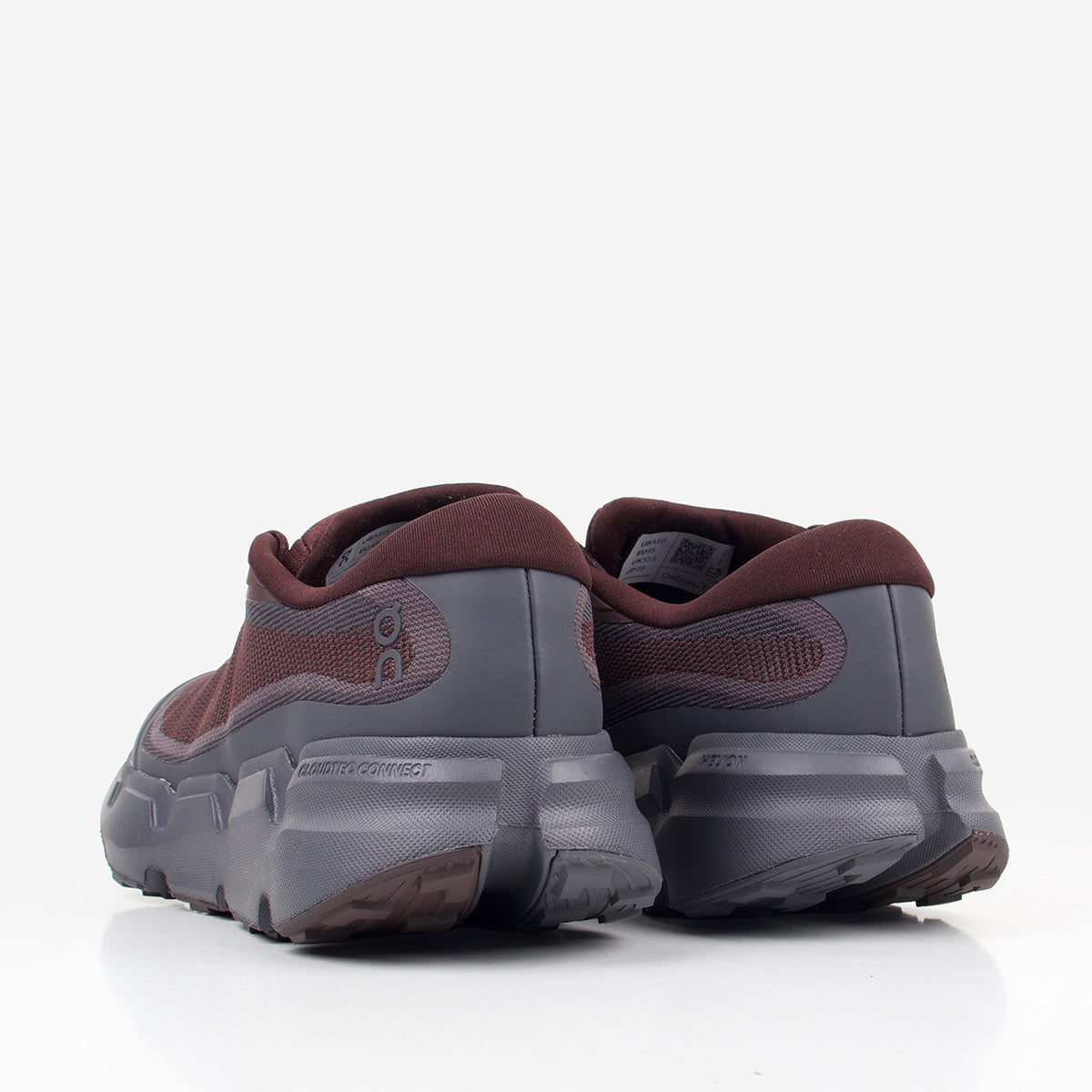 ON Running Cloudsoma Hike Shoes in Burgundy, back view