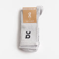 ON Logo Sock High 3 Pack, Heather Grey, Detail Shot 1