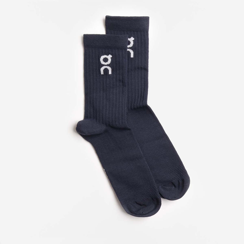 ON Logo Sock High 3 Pack, Navy, Detail Shot 2