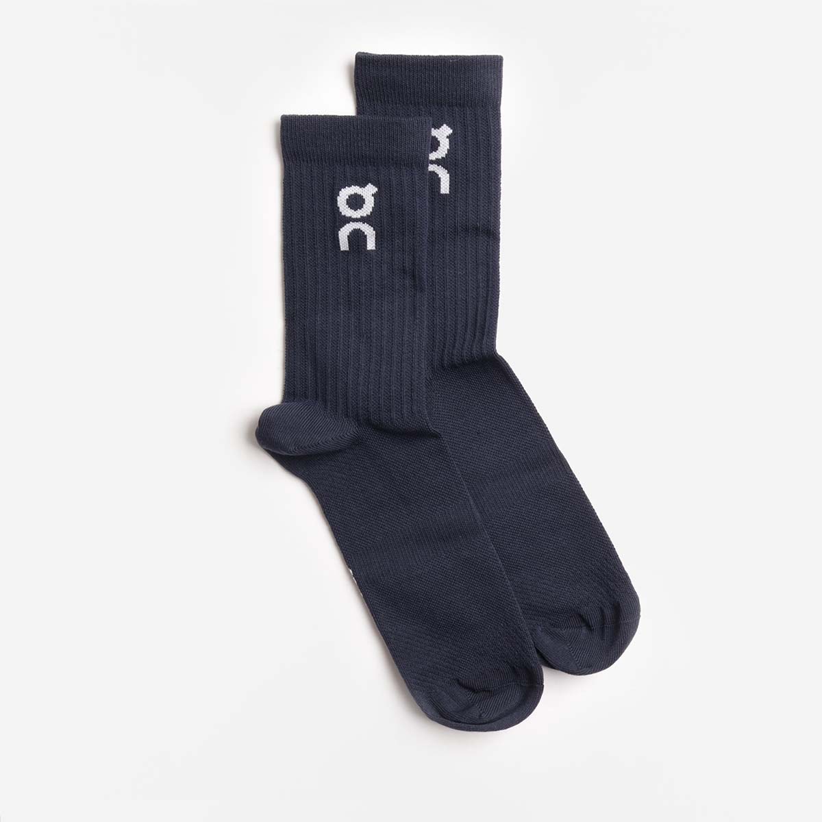 ON Logo Sock High 3 Pack, Navy, Detail Shot 2