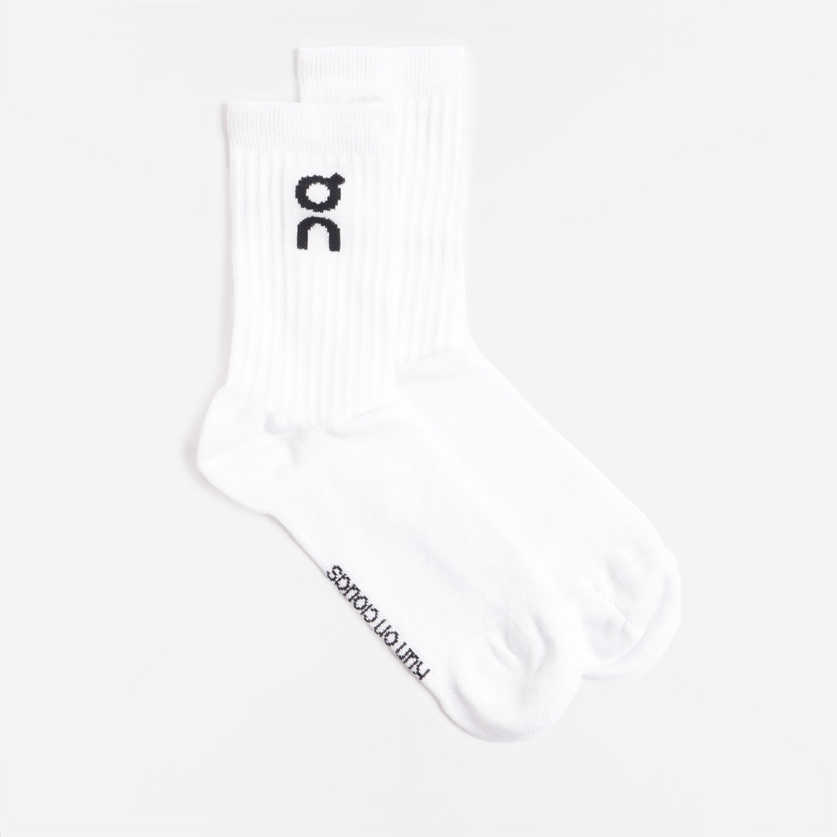 ON Logo Socks 3-Pack, White, Detail Shot 1