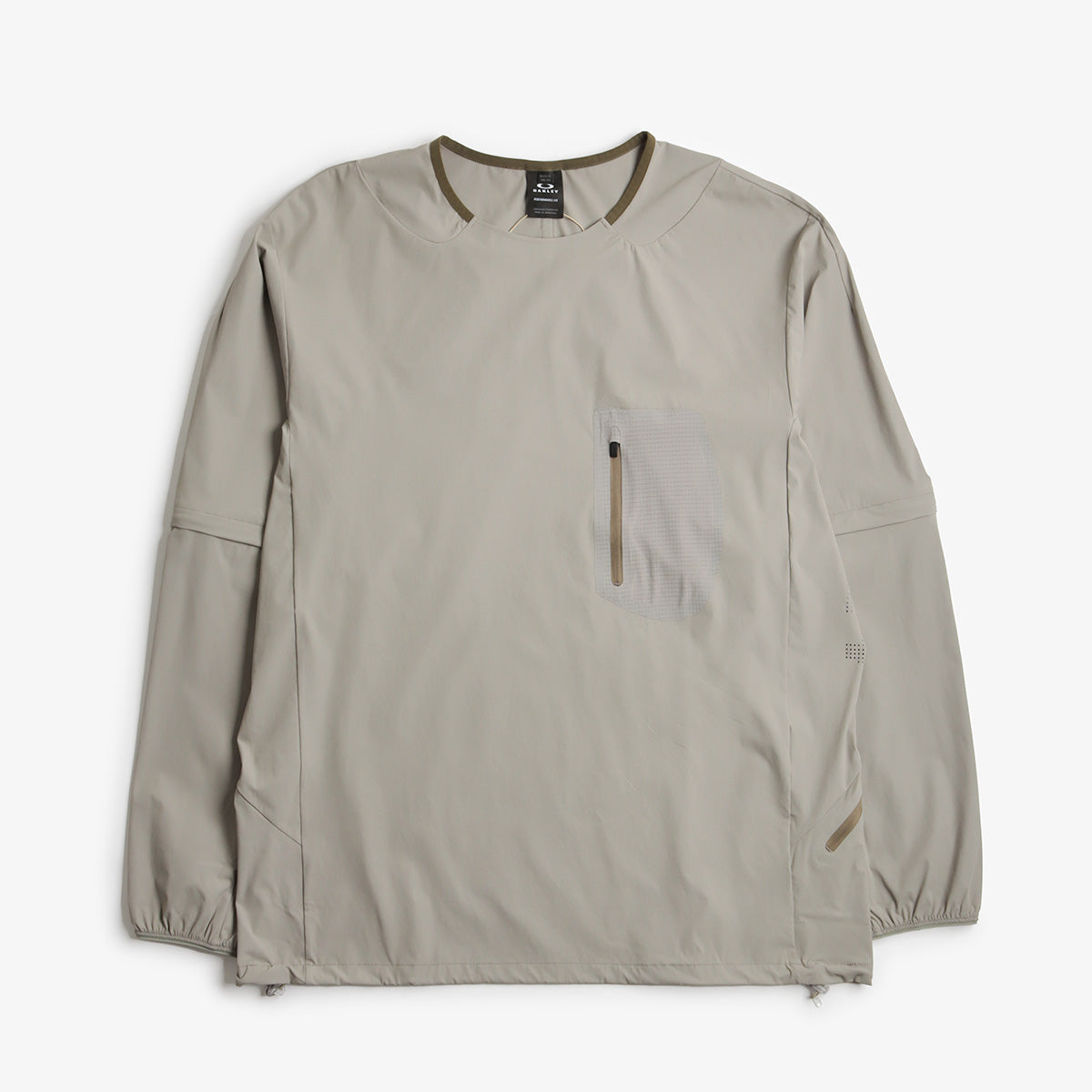Oakley Latitude Flight Convert Shell T-Shirt, Boulder Green, Detail Shot 1