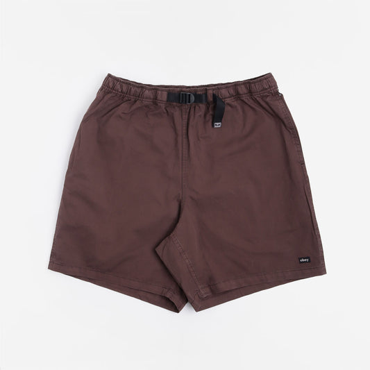 OBEY Easy Pigment Trail Shorts, Pigment Java Brown, Detail Shot 1