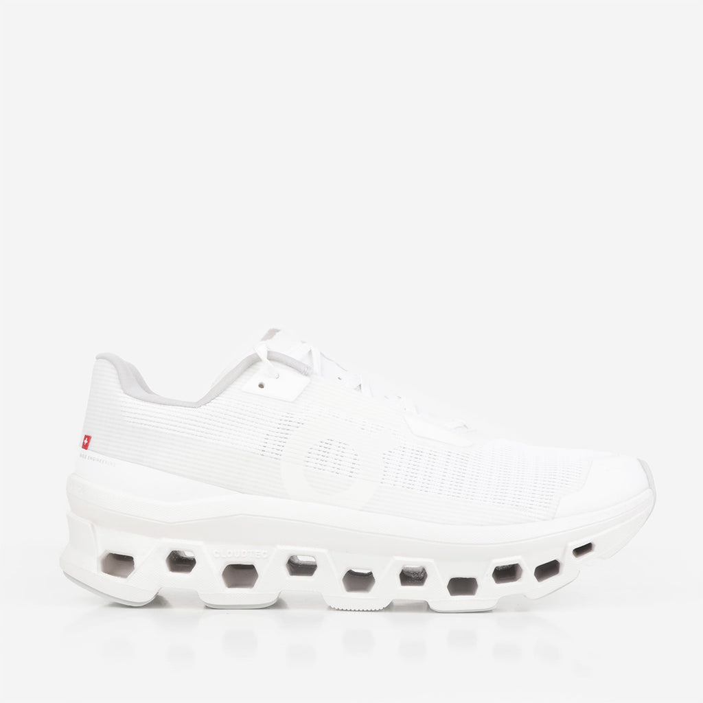ON Cloudmonster Void Shoes, White White, Detail Shot 1