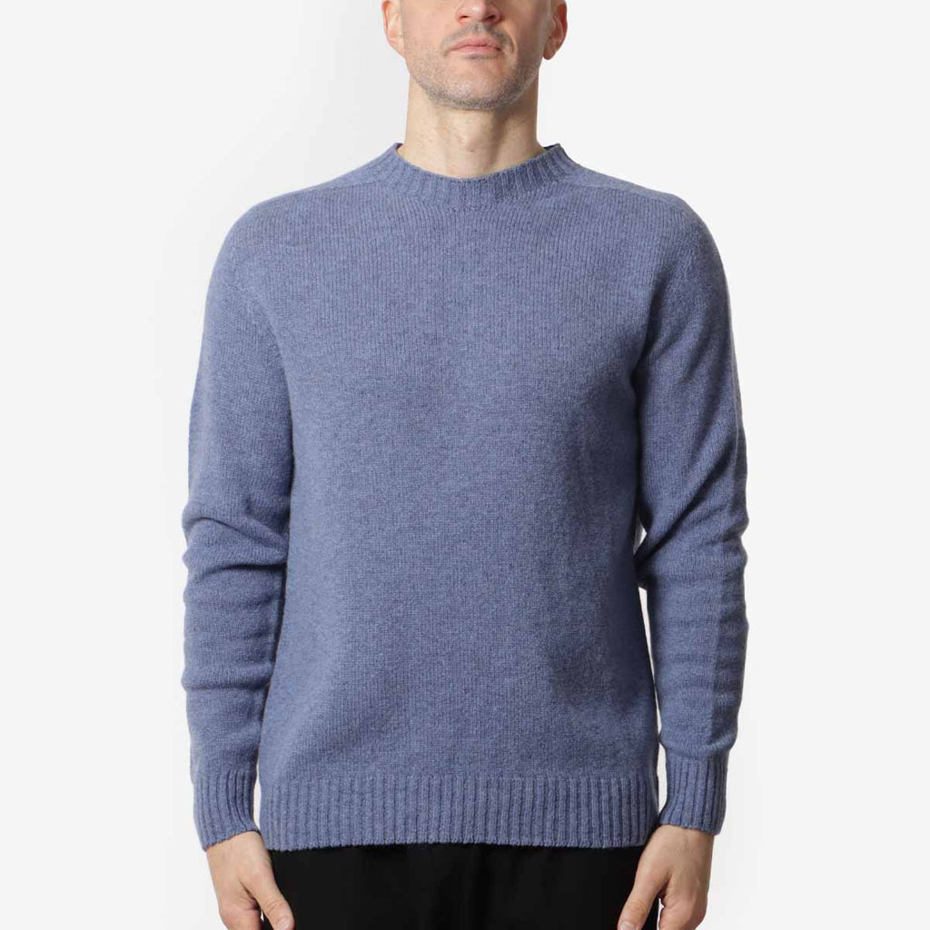 Origin Seamless Crew Jumper, Light Blue, Detail Shot 1