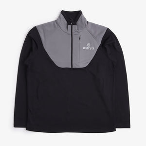 Polaire technique demi-zip Ostrya Rove - Charbon de bois