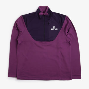 Polaire technique demi-zip Ostrya Rove - Violette