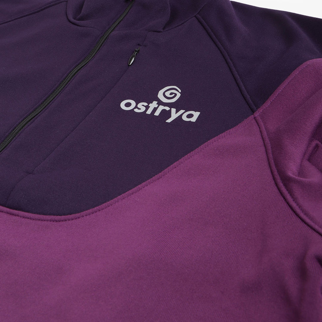Ostrya Rove Half Zip Tech Fleece, Violet, Detail Shot 2