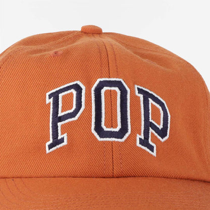 Pop Trading Company Arch Six Panel Hat, Cinnamon, Detail Shot 2