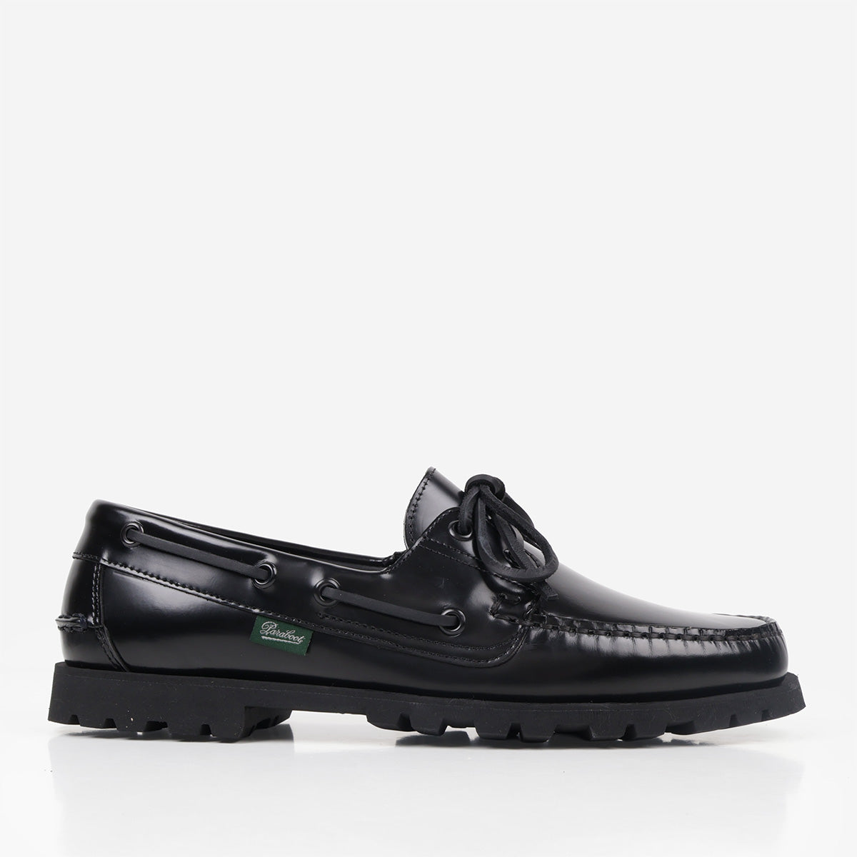 main Paraboot Malo Shoes, Brilliant Black, Detail Shot 1