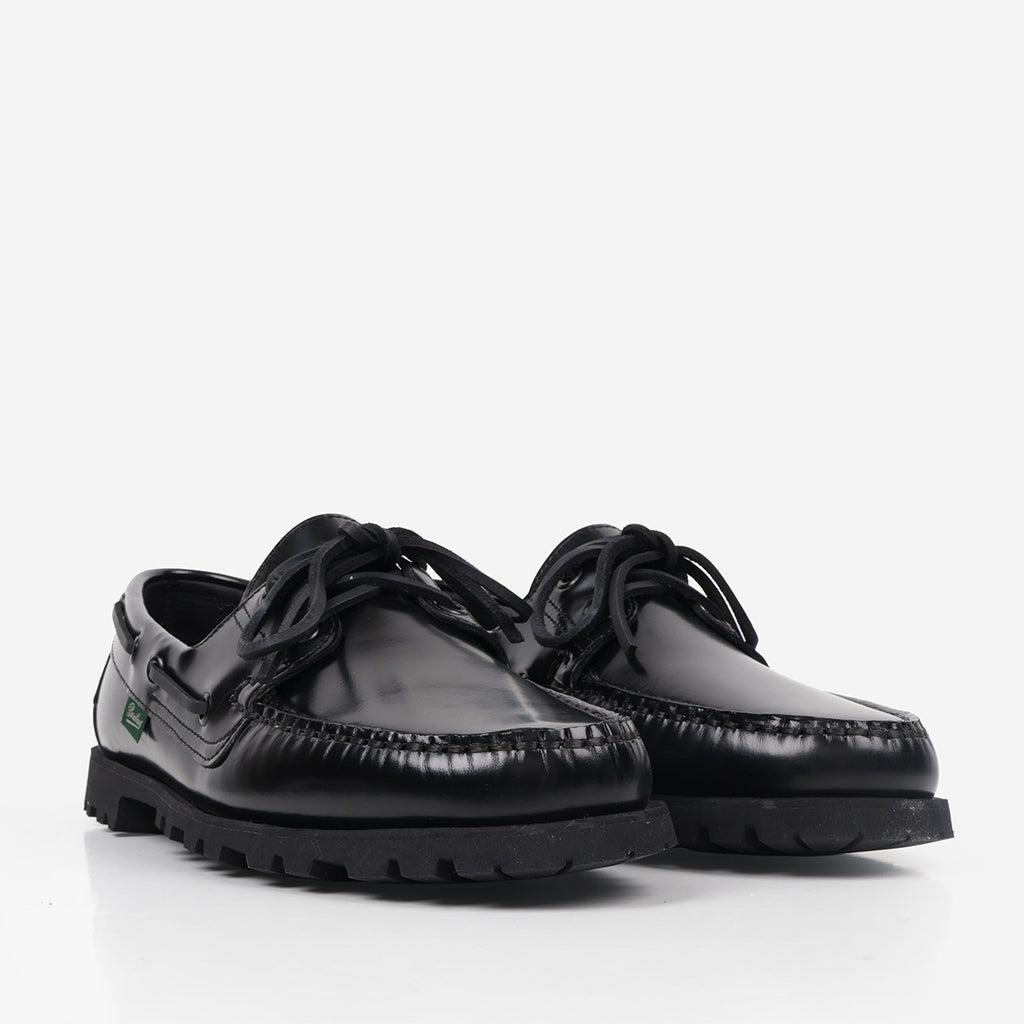 Paraboot Malo Shoes, Brilliant Black, Detail Shot 2