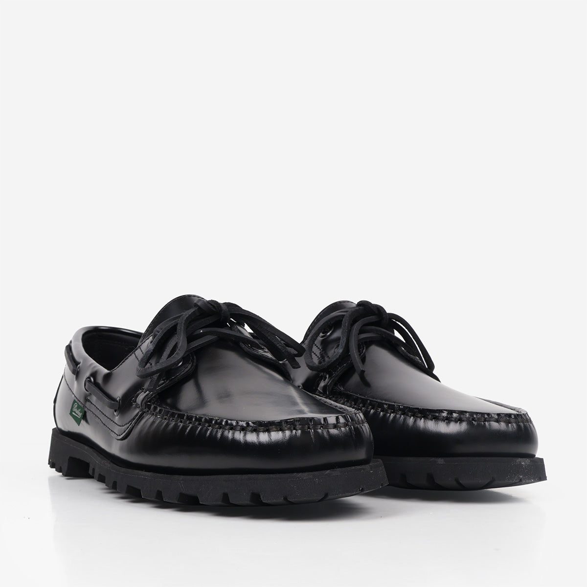 main Paraboot Malo Shoes, Brilliant Black, Detail Shot 2