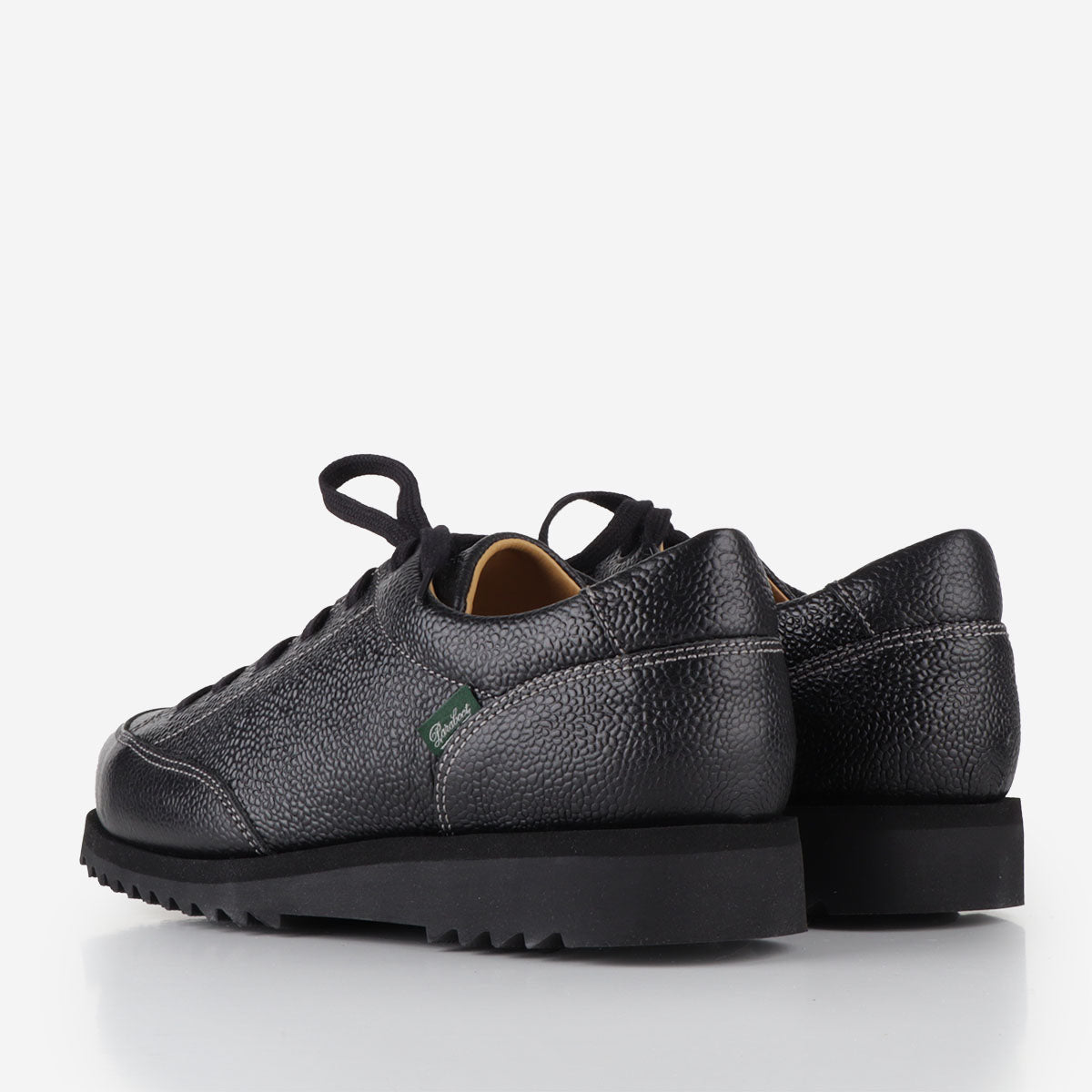 Paraboot Sierra Graine Shoes, Black, Detail Shot 3