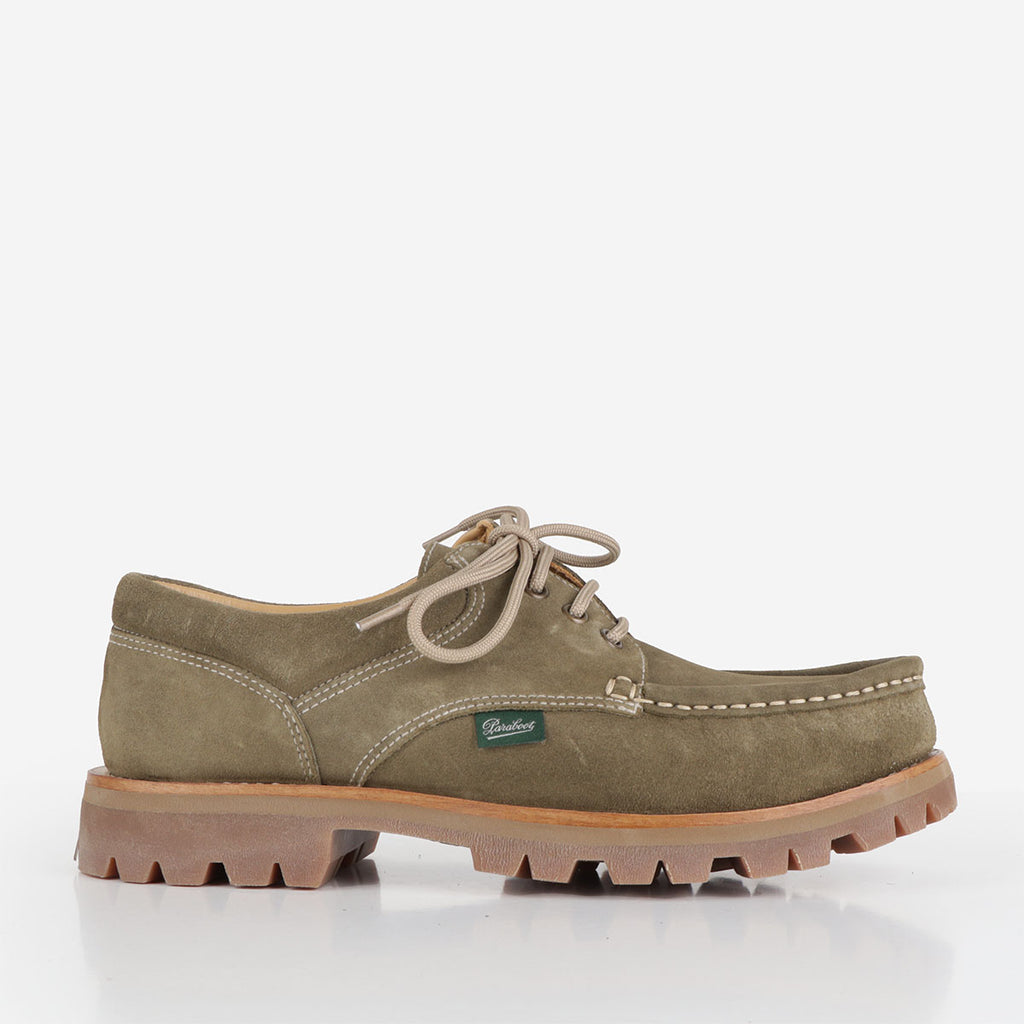 Paraboot Thiers Shoes, Khaki, Detail Shot 1