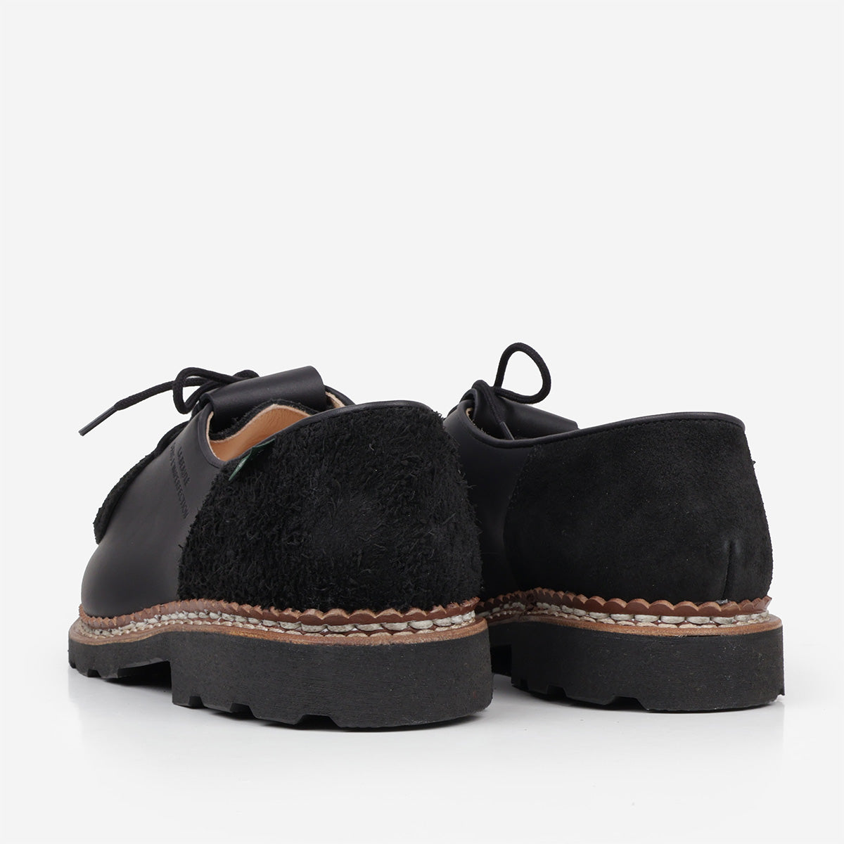 Paraboot x Universal Works Michael Shoes, Lisse Black, Detail Shot 4