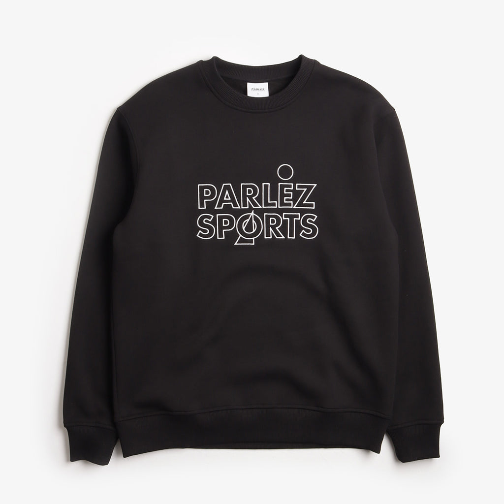 Parlez Arc Crew Sweatshirt, Black, Detail Shot 1