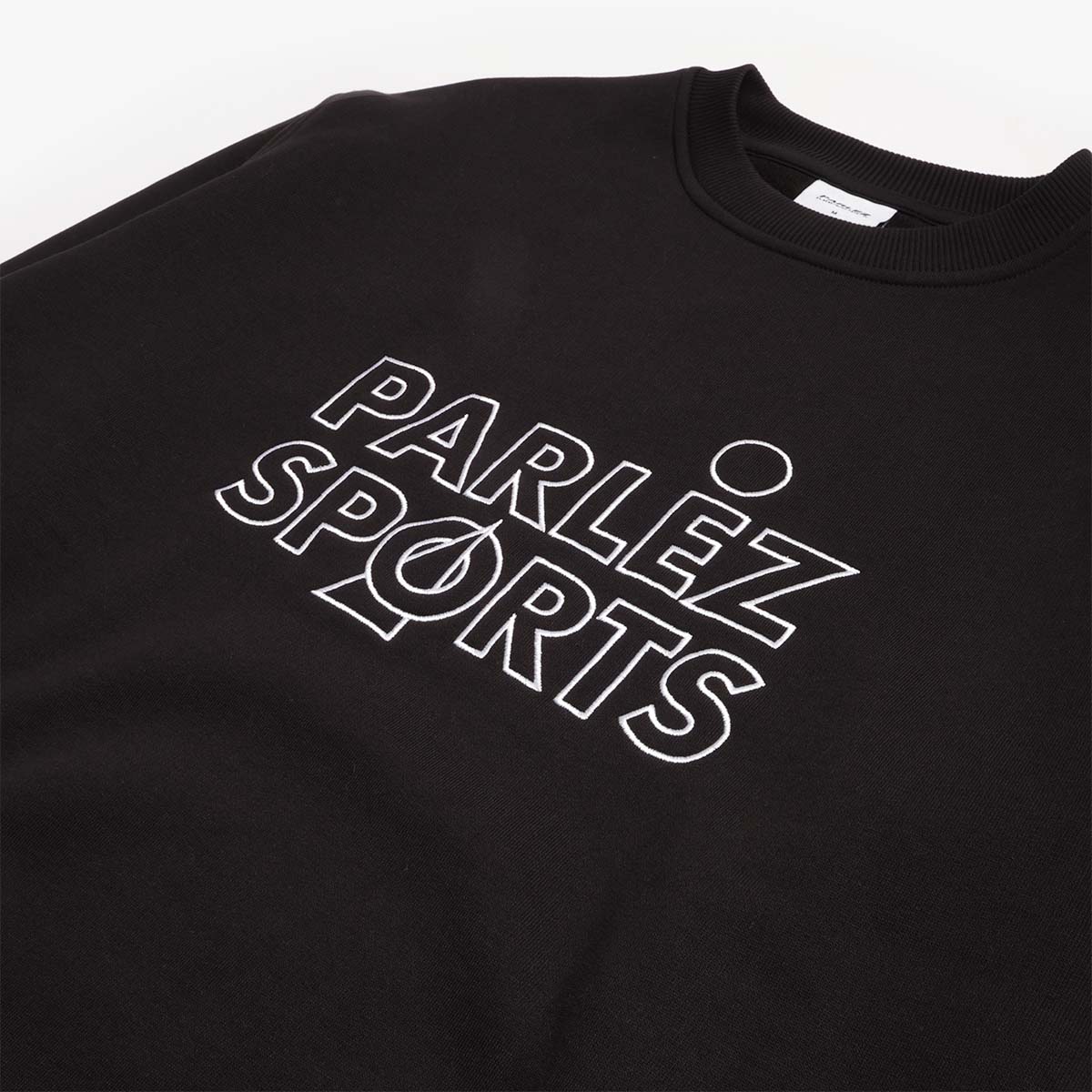 Parlez Arc Crew Sweatshirt, Black, Detail Shot 3