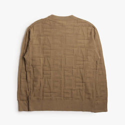 thumbnail Parlez Block Crew Knit, Sand, Detail Shot 4