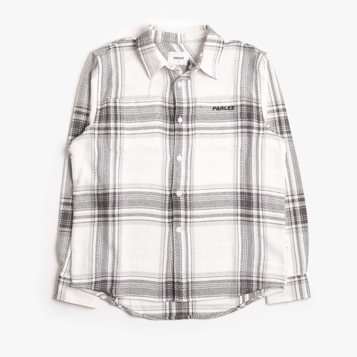 Parlez Brooklyn Shirt, Black Check, Detail Shot 1