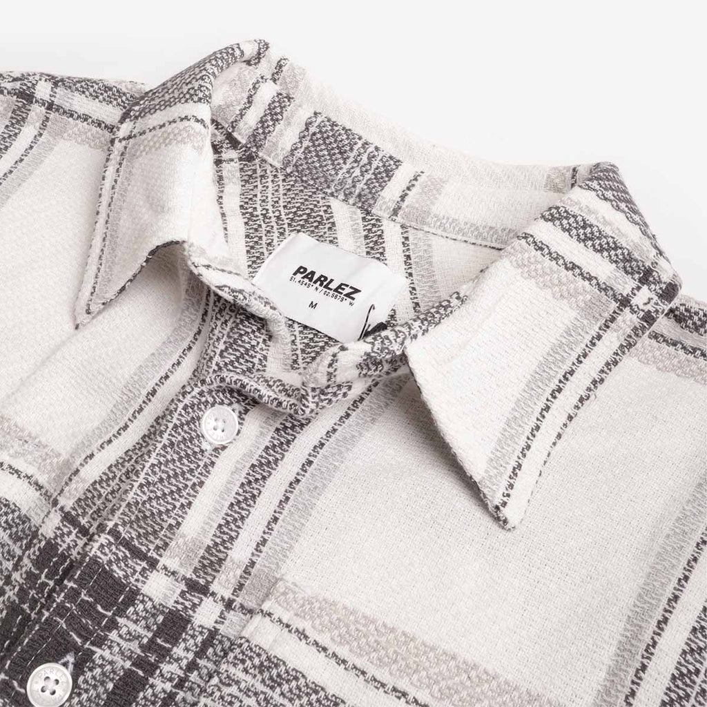 Parlez Brooklyn Shirt, Black Check, Detail Shot 3