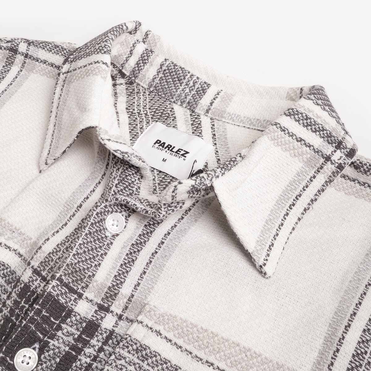 Parlez Brooklyn Shirt, Black Check, Detail Shot 3