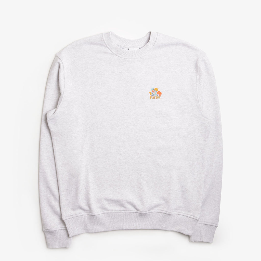 Parlez Imprint Crewneck Sweater, Heather, Detail Shot 1