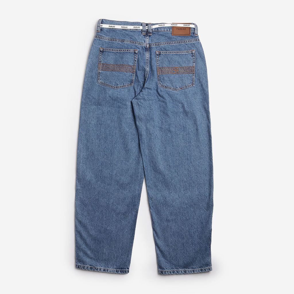 Parlez Indy Denim Jeans, Mid Indigo Wash, Detail Shot 2