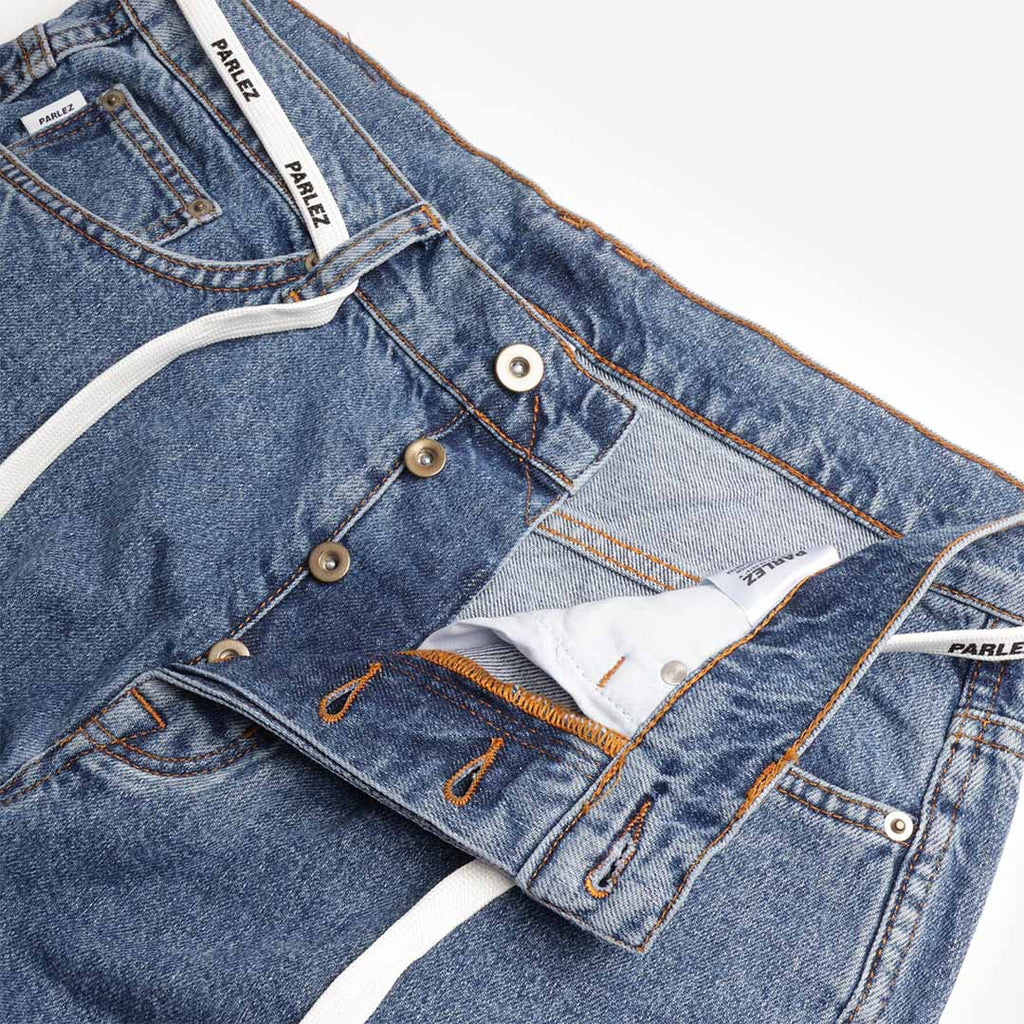 Parlez Indy Denim Jeans, Mid Indigo Wash, Detail Shot 4