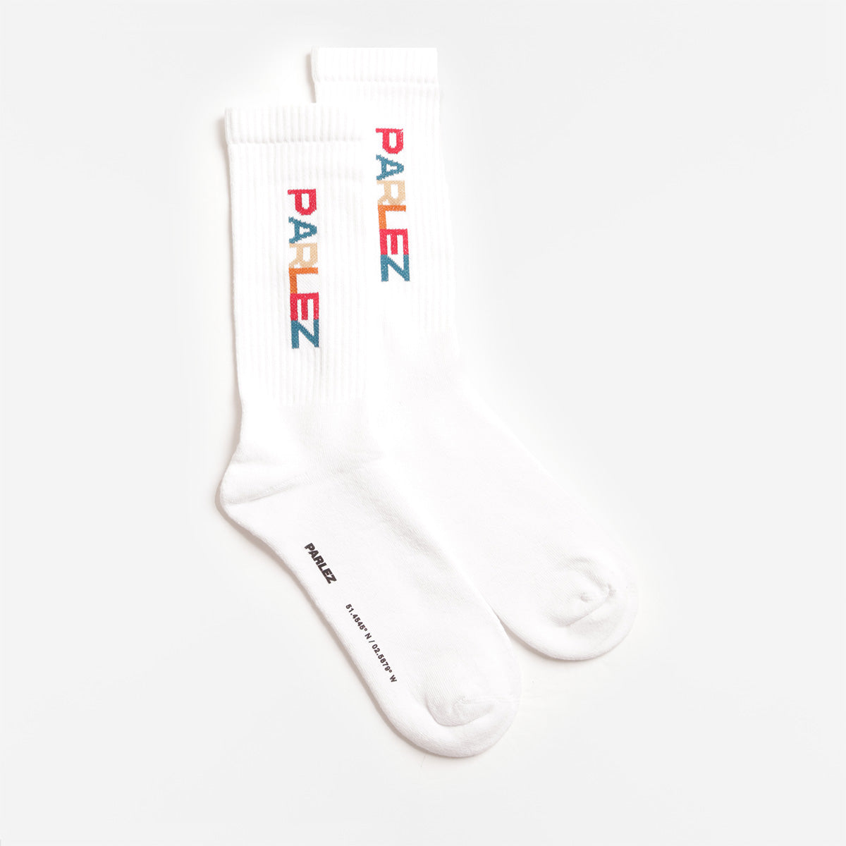 Parlez Obsideo Socks, White, Detail Shot 1