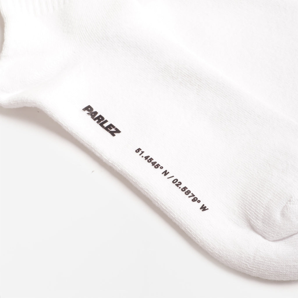 Parlez Obsideo Socks, White, Detail Shot 3