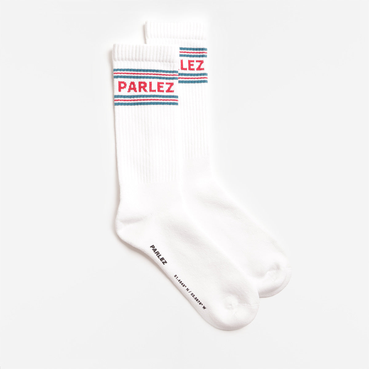 main Parlez Onere Socks, White, Detail Shot 1