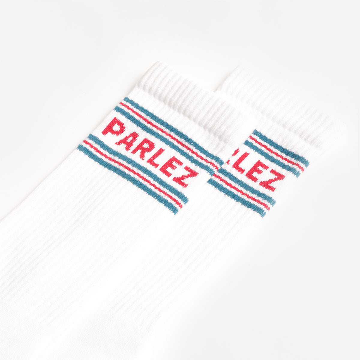 Parlez Onere Socks, White, Detail Shot 2