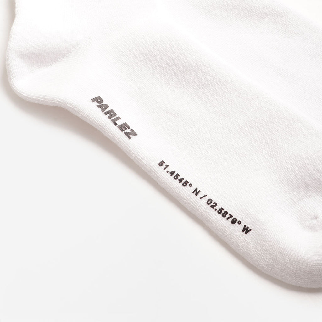 Parlez Onere Socks, White, Detail Shot 3