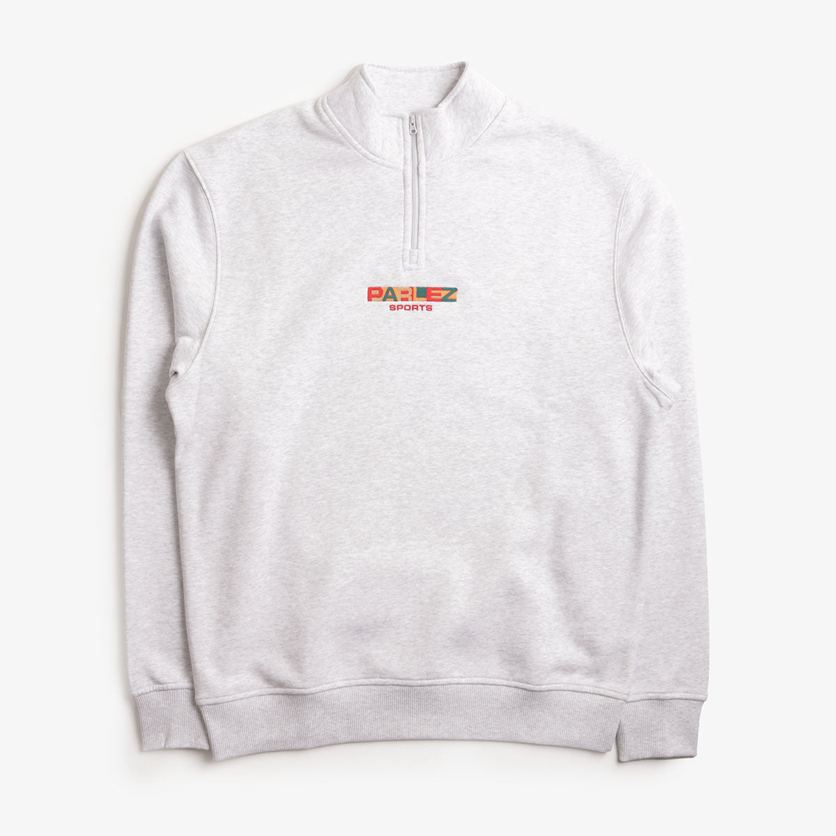 Parlez Ora 1/4 Zip Sweatshirt, Heather, Detail Shot 1