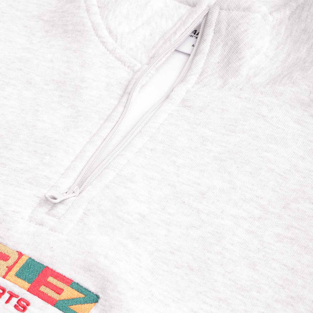 Parlez Ora 1/4 Zip Sweatshirt, Heather, Detail Shot 3