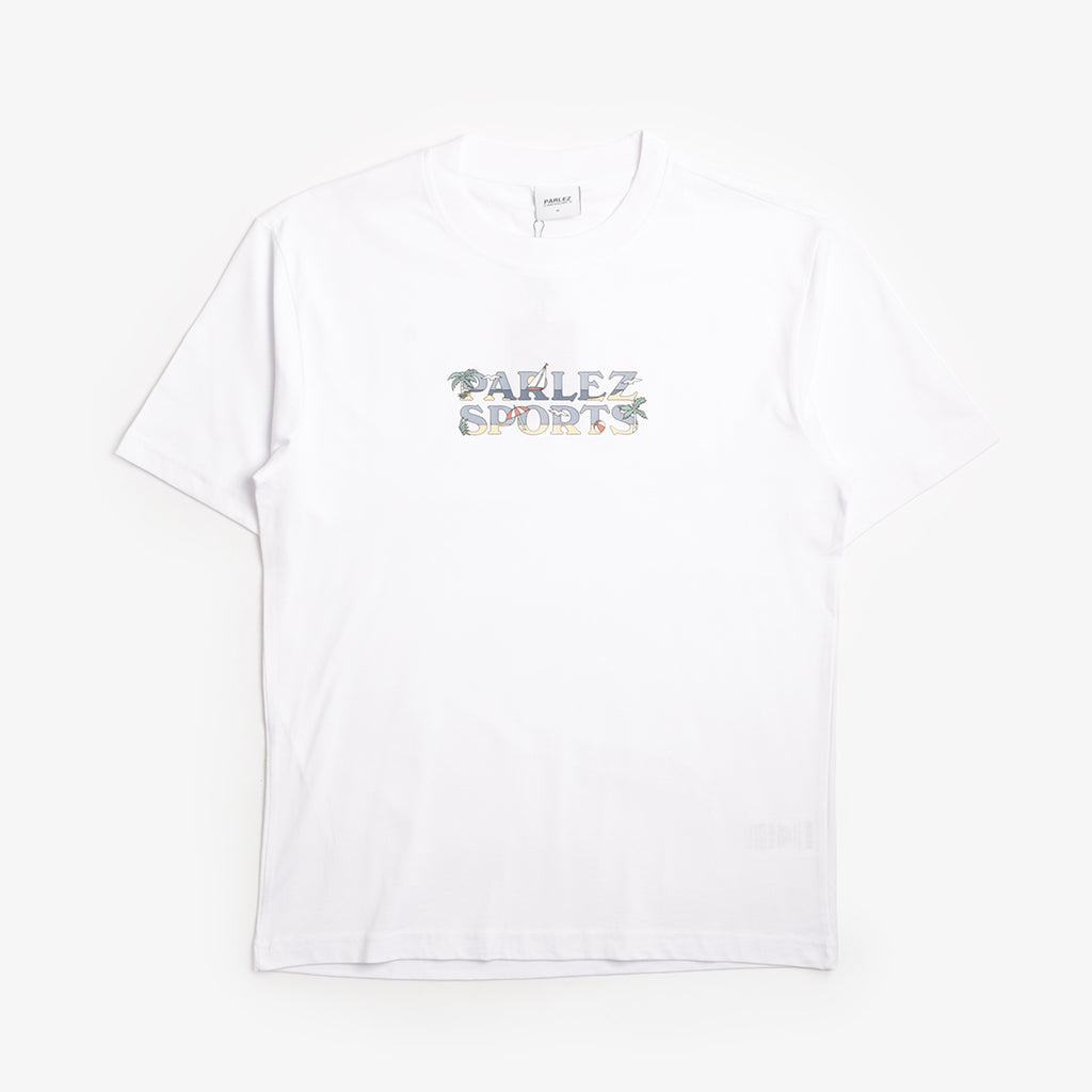 Parlez Ormond T-Shirt, White, Detail Shot 1