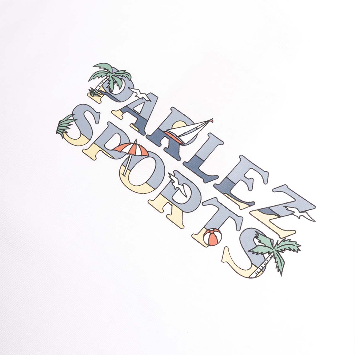 Parlez Ormond T-Shirt, White, Detail Shot 3