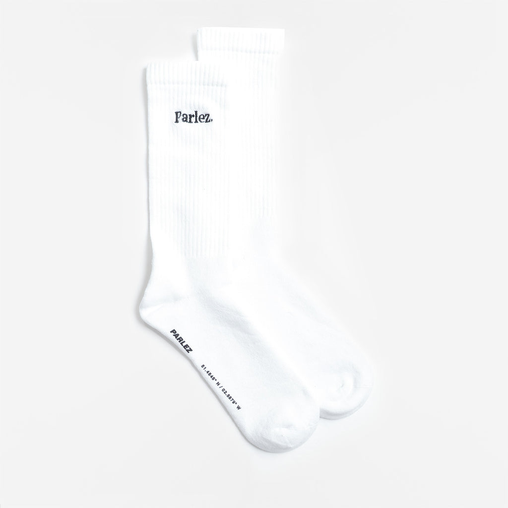 Parlez Prumo Socks, White, Detail Shot 1