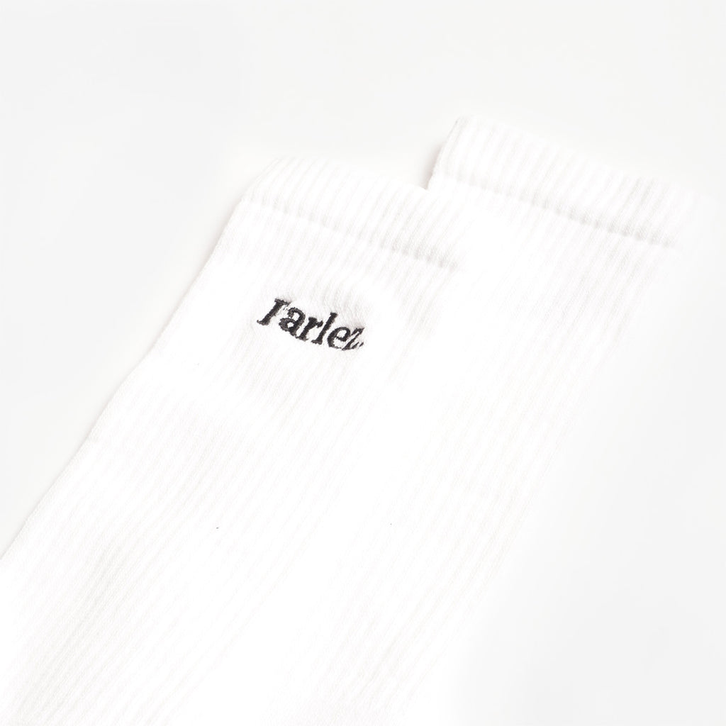 Parlez Prumo Socks, White, Detail Shot 2