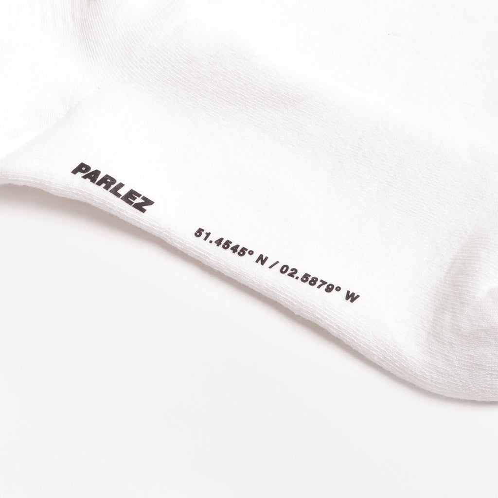 Parlez Prumo Socks, White, Detail Shot 3
