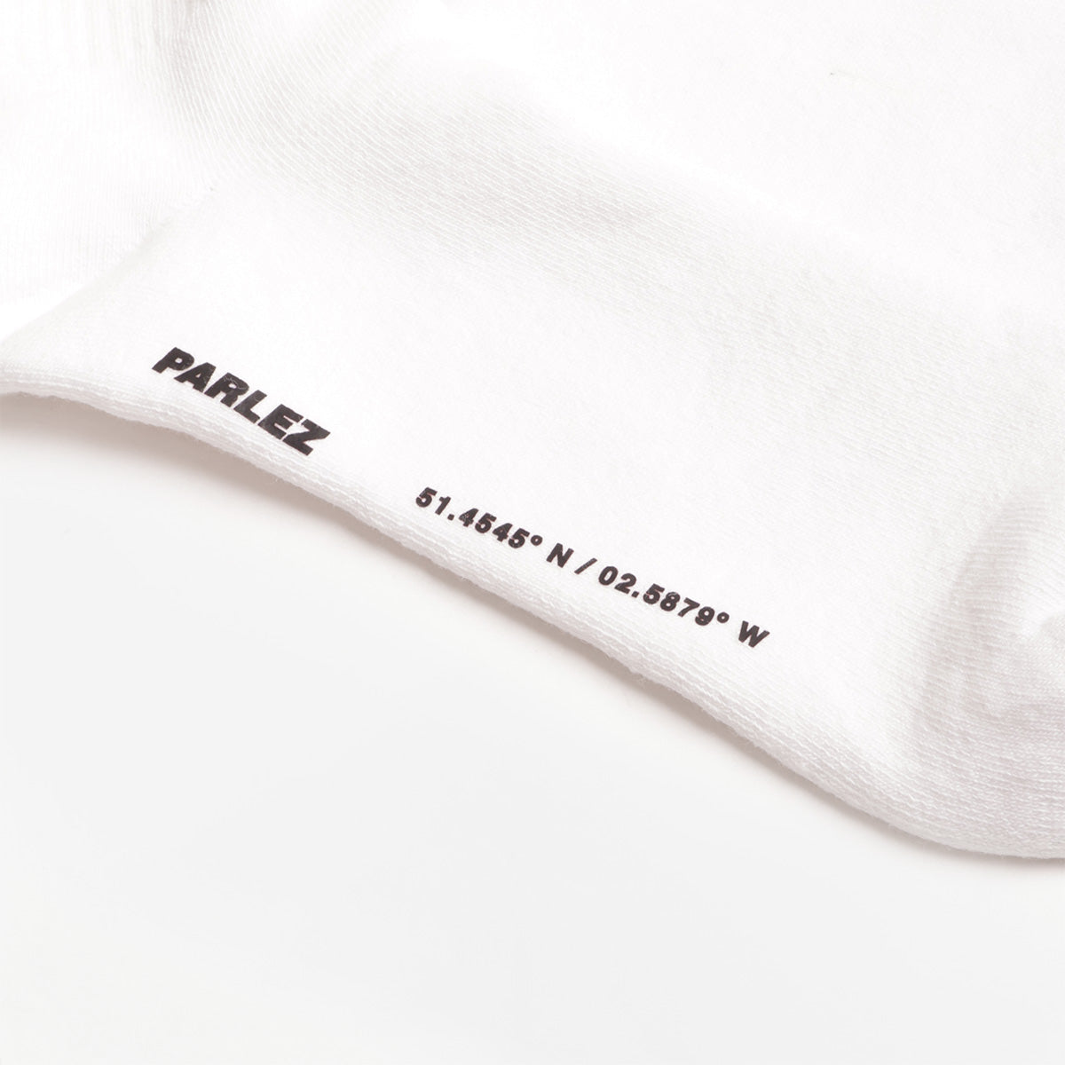 main Parlez Prumo Socks, White, Detail Shot 3