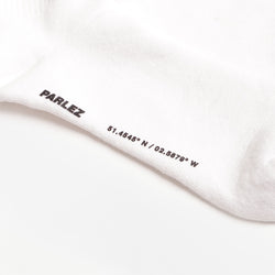 thumbnail Parlez Prumo Socks, White, Detail Shot 3