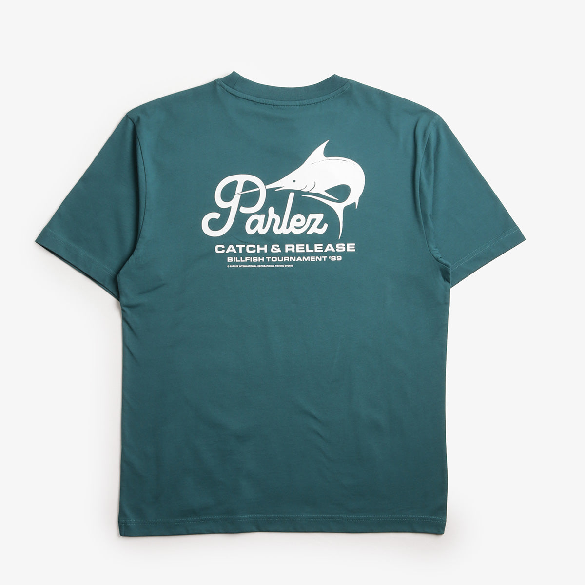 main Parlez Release T-Shirt, Petrol, Detail Shot 1