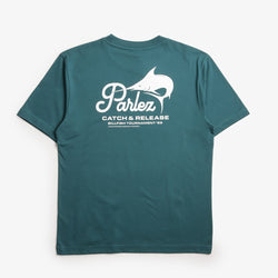 thumbnail Parlez Release T-Shirt, Petrol, Detail Shot 1